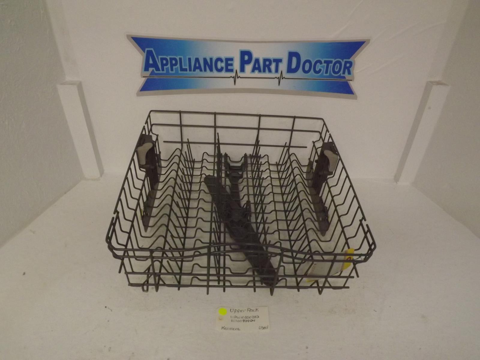 Kenmore Dishwasher WPW10350382 W10082824 Upper Rack Used Kenmore Dishwasher WPW10350382 W10082824 Upper Rack Used